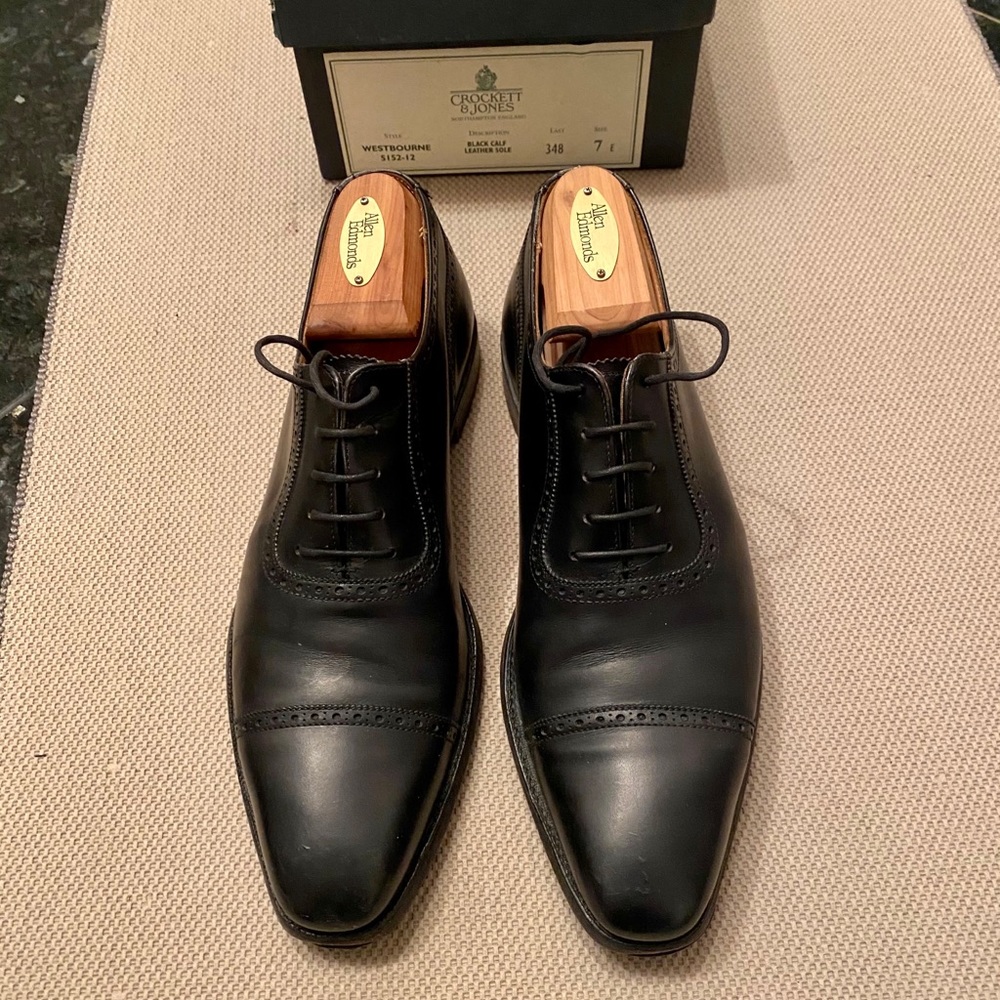 Crockett & Jones Oxford shoes - black size 8